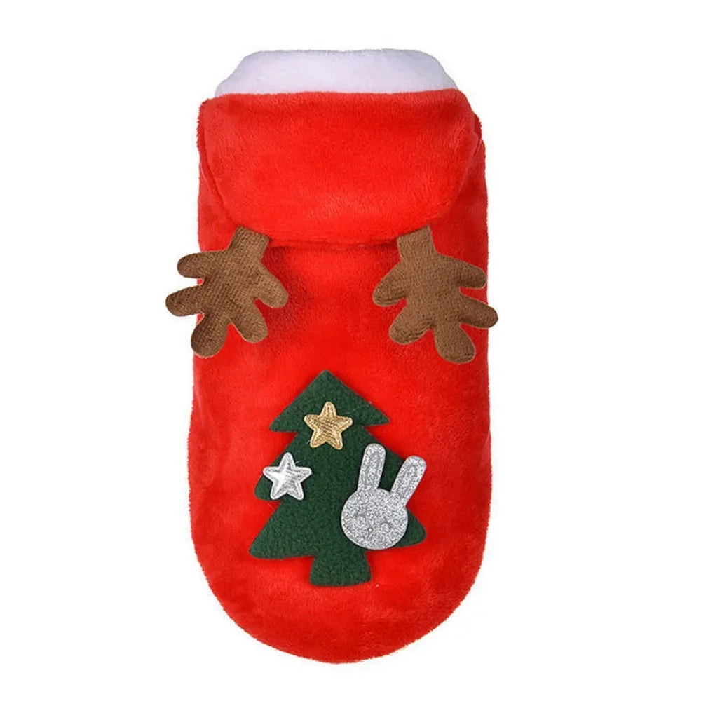 Guangdong Pet Dog Clothes Winter Fleece Festive Elk