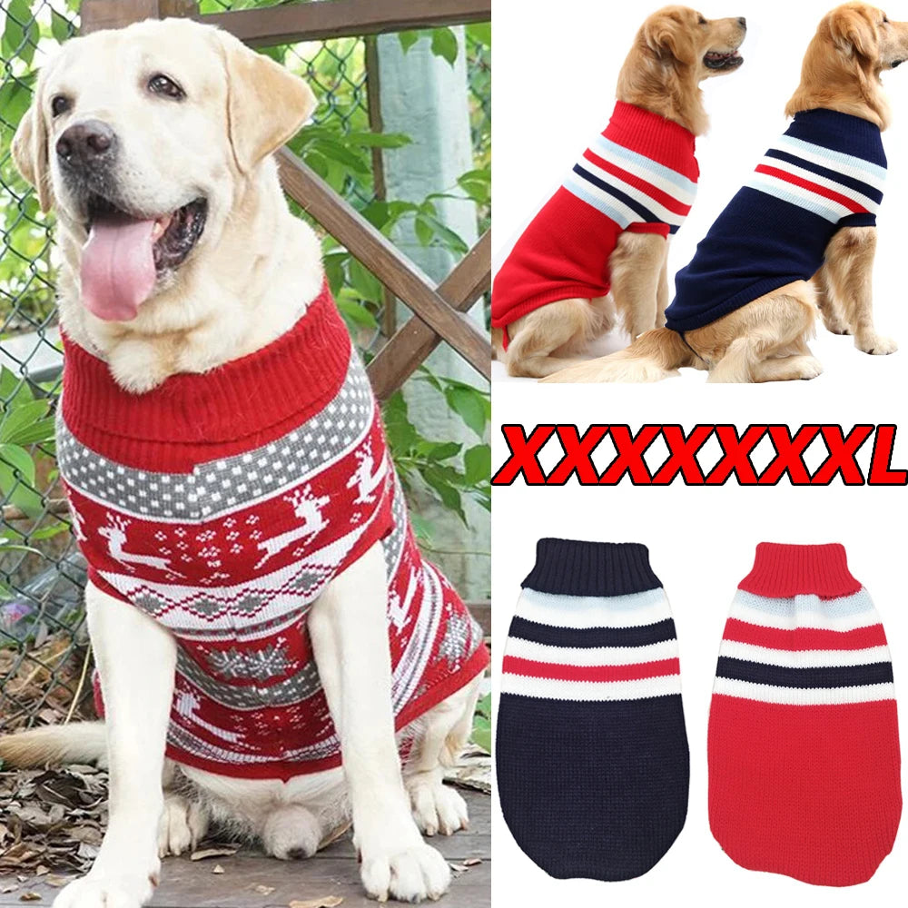 Guizhou Wool Knit Big Dog Sweater Turtleneck Winter Cozy