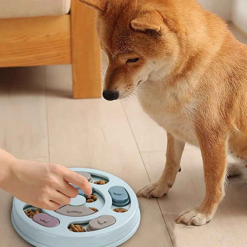 Slow Feeder Dog Training Toy Educational Puzzle For Boredom