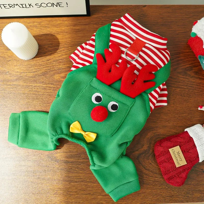 Miss Doggy Christmas Pet Coat For Dog Cat Santa Costume