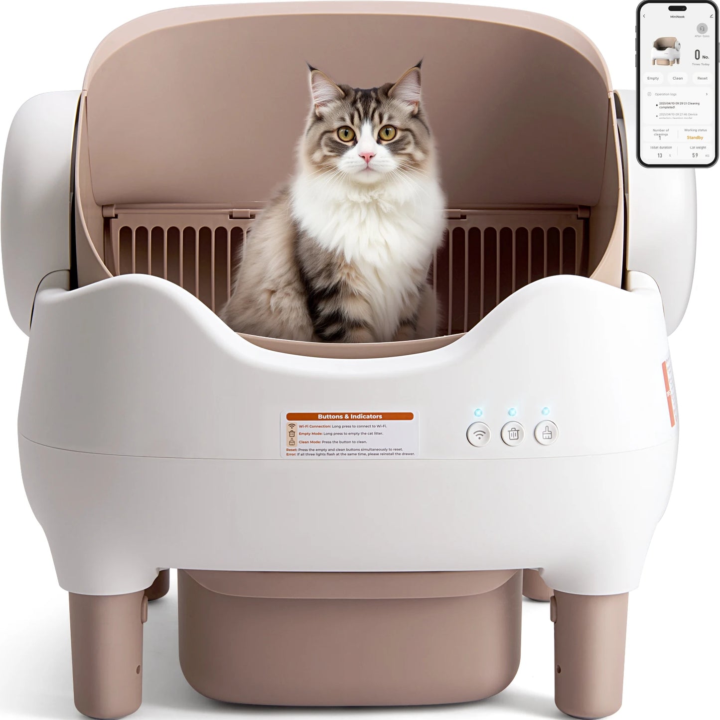 Lunapurr Self Cleaning Litter Box with App Control