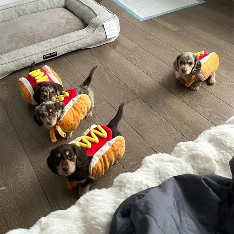 Funny Hot Dog Costume Sausage Shaped for Dachshund