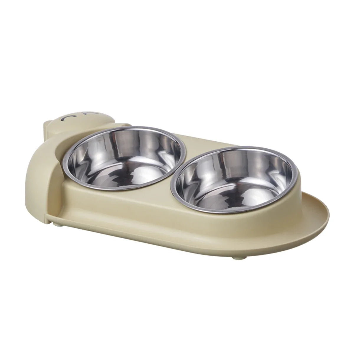High-concerned Double Bowl Stainless Steel Pet Feeder For Dogs