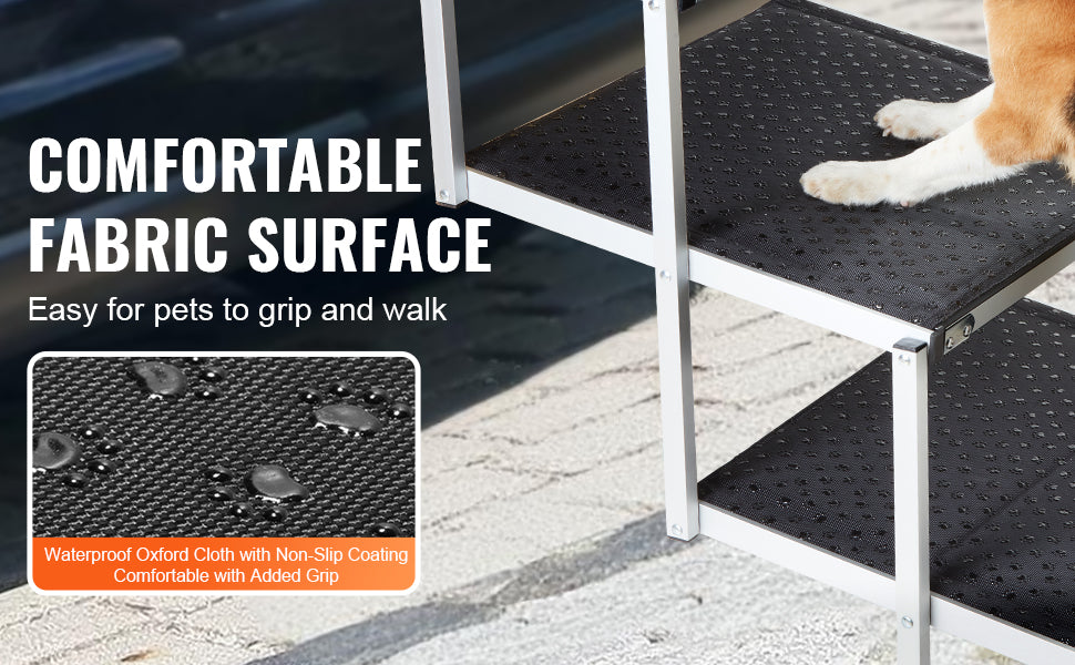 SucceBuy Folding Portable Dog Car Steps For SUV And Cars